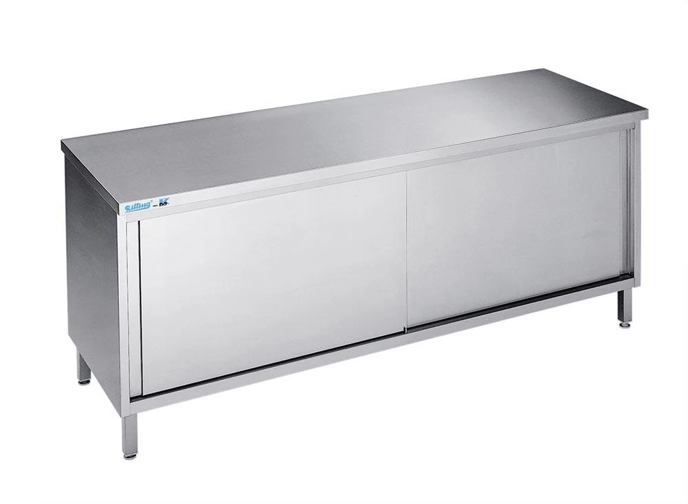 Arbejdsskab med skydedøre - uden bagkant - 600 mm x 1100 mm-0 Arbejdsskab med skydedøre - uden bagkant - 600 mm x 1100 mm-0