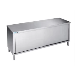 Arbejdsskab med skydedøre - uden bagkant - 700 mm x 1200 mm-0