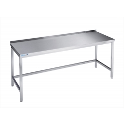 Arbejdsbord med stålplade - med bagkant - 600 mm x 1200 mm-0