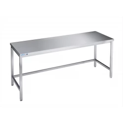 Arbejdsbord med stålplade - uden bagkant - 600 mm x 1600 mm-0