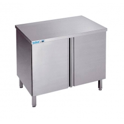 Arbejdsskab med låger - uden bagkant - 600 mm x 700 mm -0