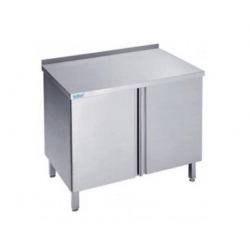 Arbejdsskab med låger - med bagkant - 700 mm x 900 mm-0